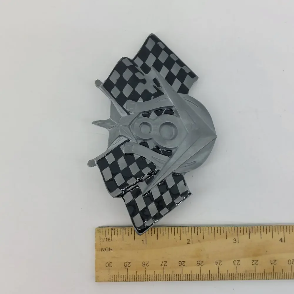 V8 Racing Flags Racecar Horse Shoe Belt Buckle Sports Star